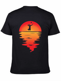 Volleyball Sunset Graphic Tee