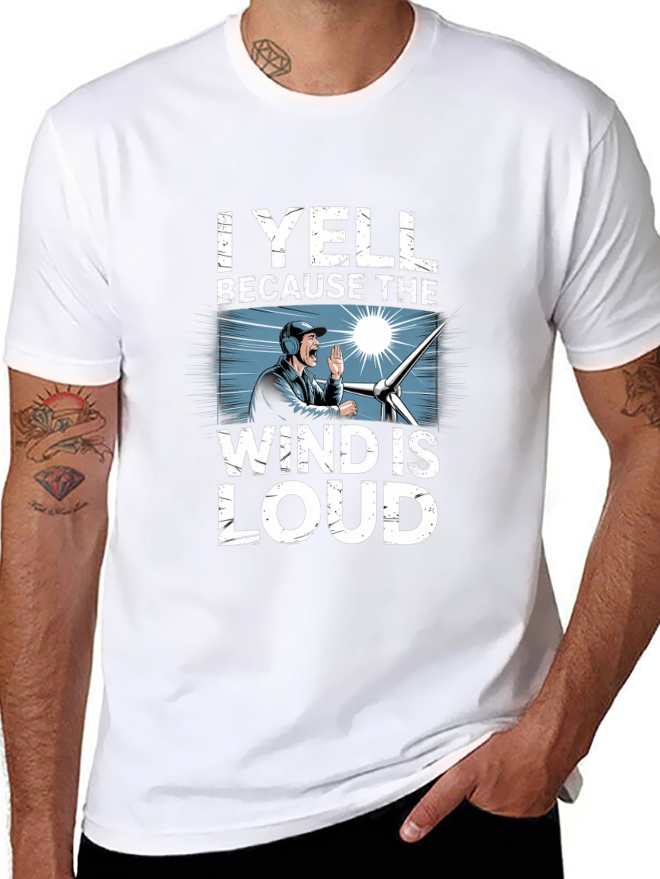 I Yell Because The Wind Is Loud T-Shirt