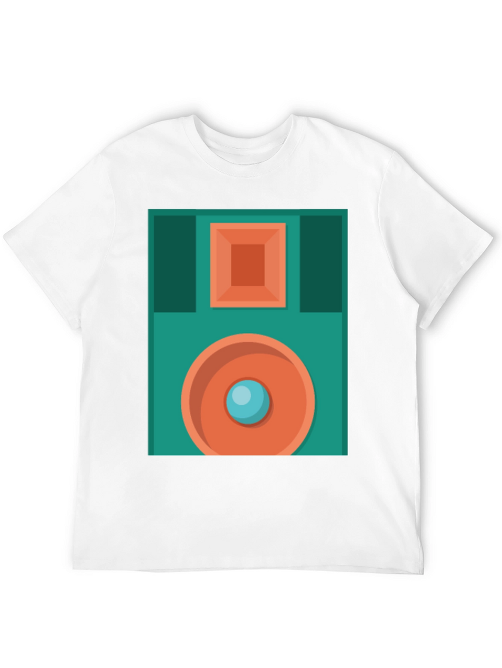 Retro Floppy Disk Graphic T-Shirt - Black
