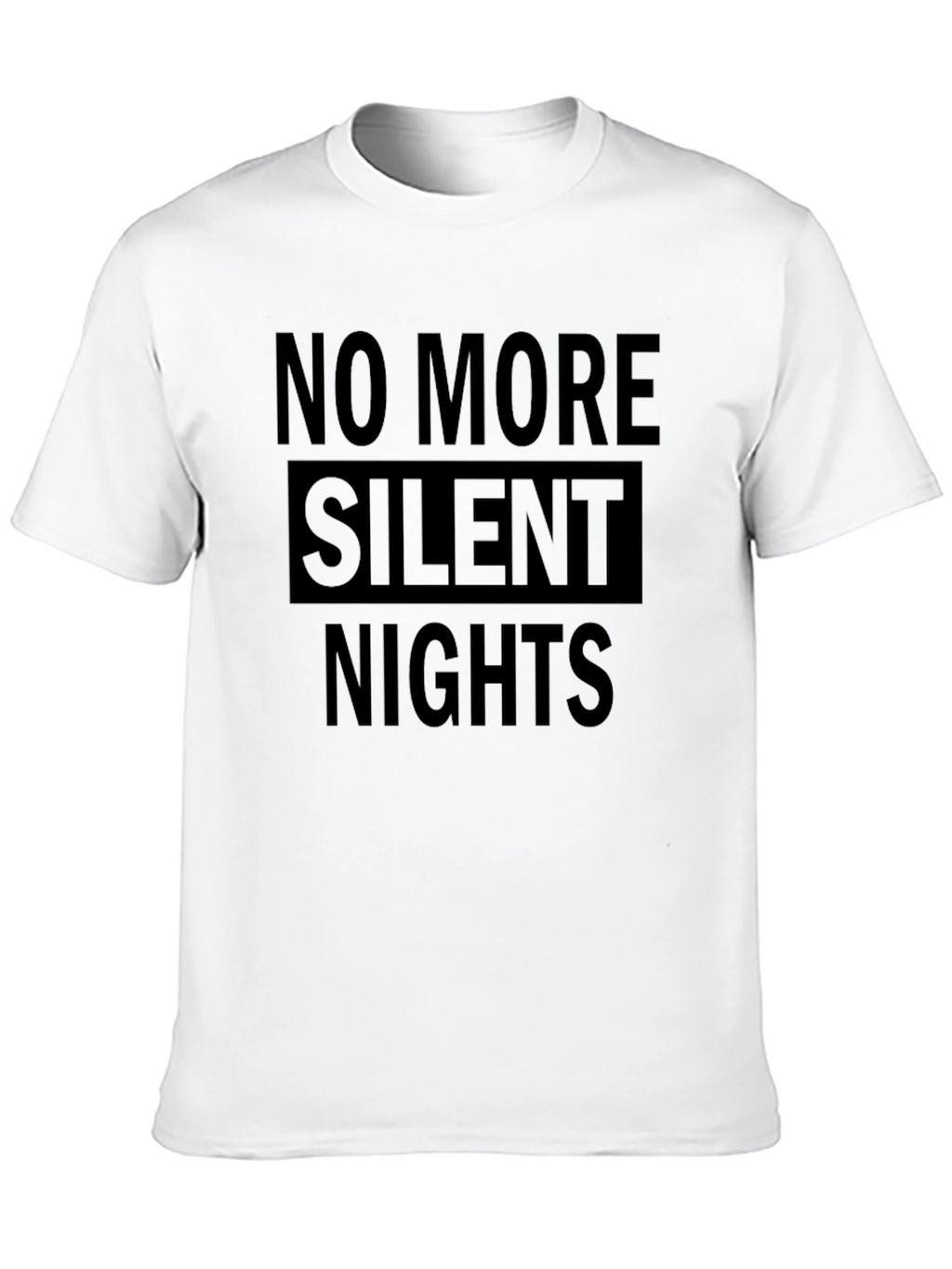 No More Silent Nights Graphic Tee - Black