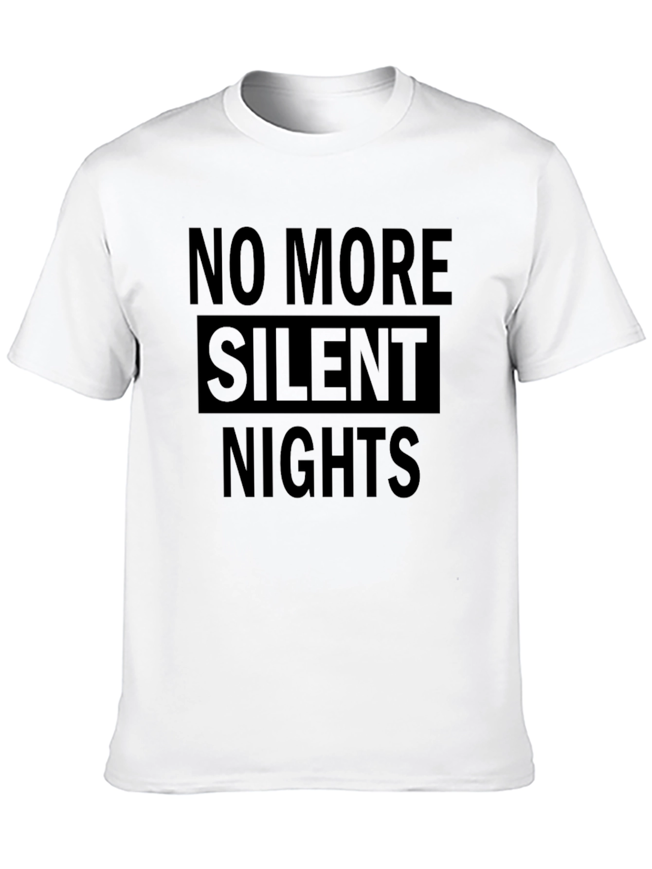 No More Silent Nights Graphic Tee - Black