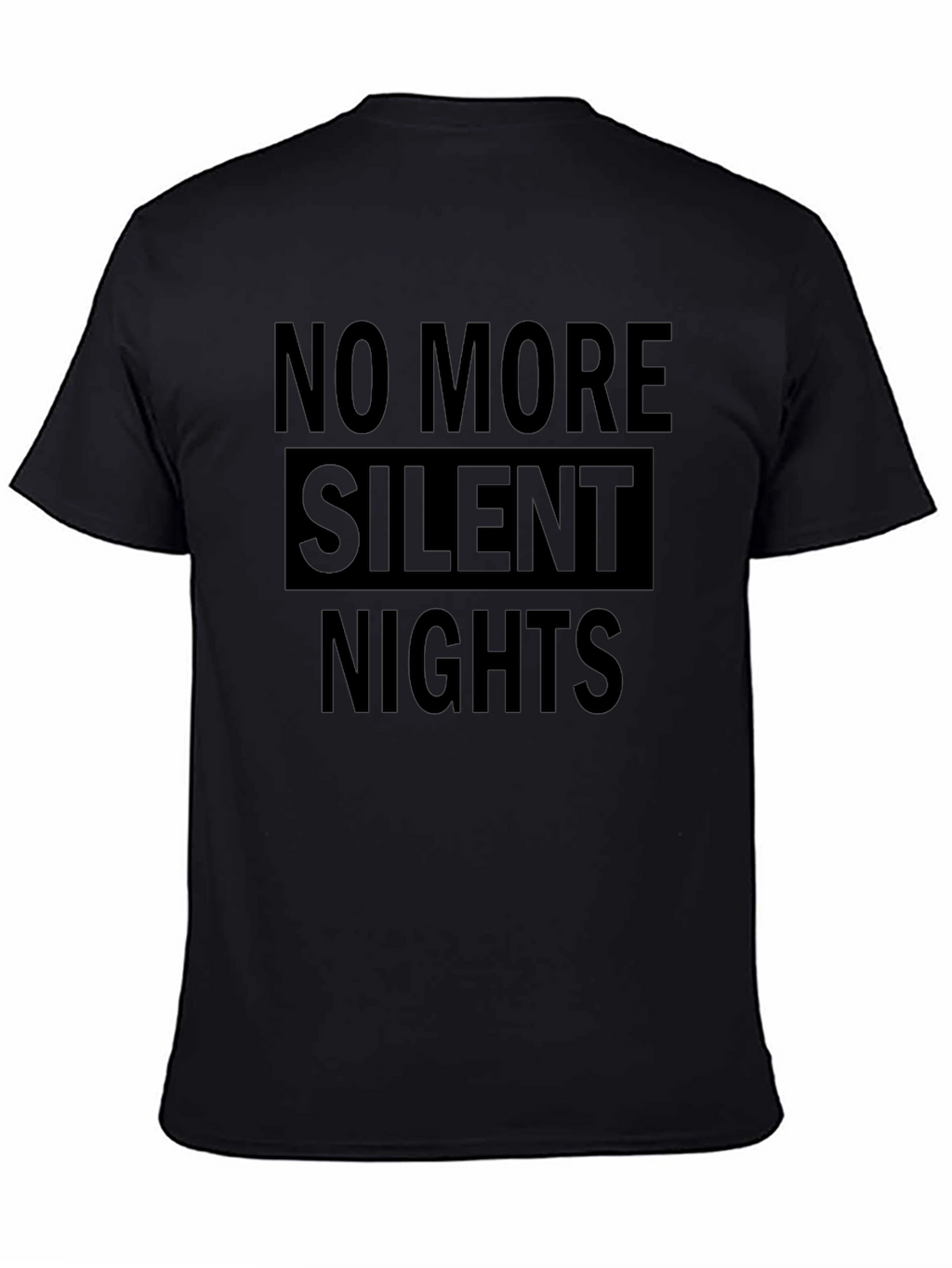 No More Silent Nights Graphic Tee - Black