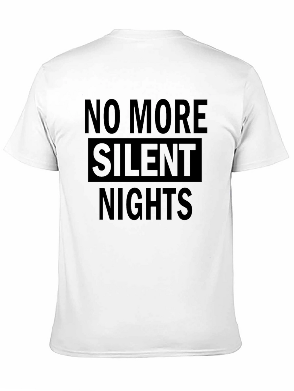 No More Silent Nights Graphic Tee - Black