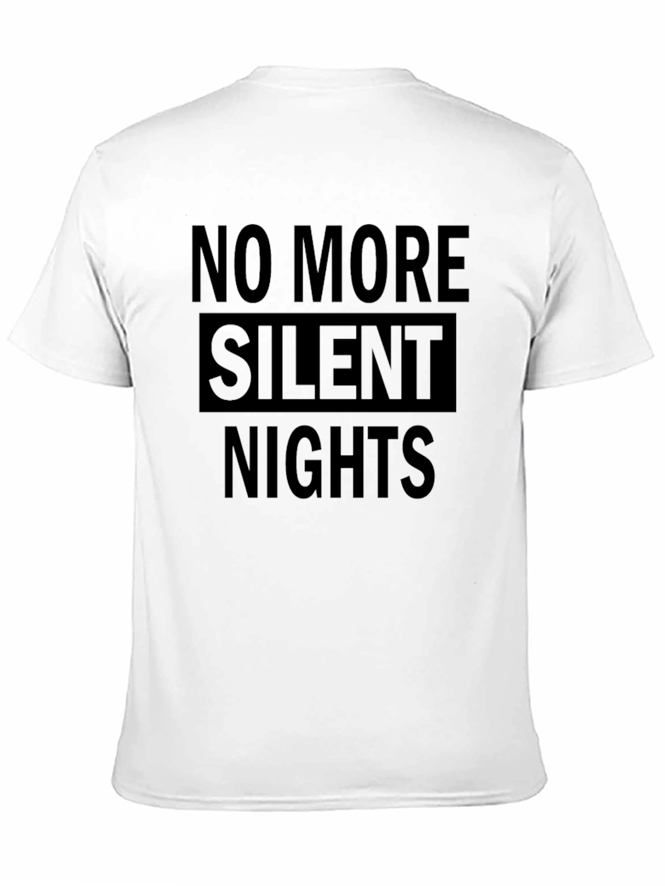 No More Silent Nights Graphic Tee - Black