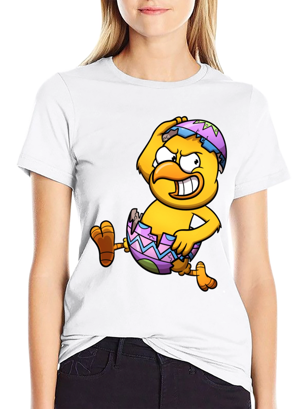 Funny Chick Cracking Egg T-Shirt