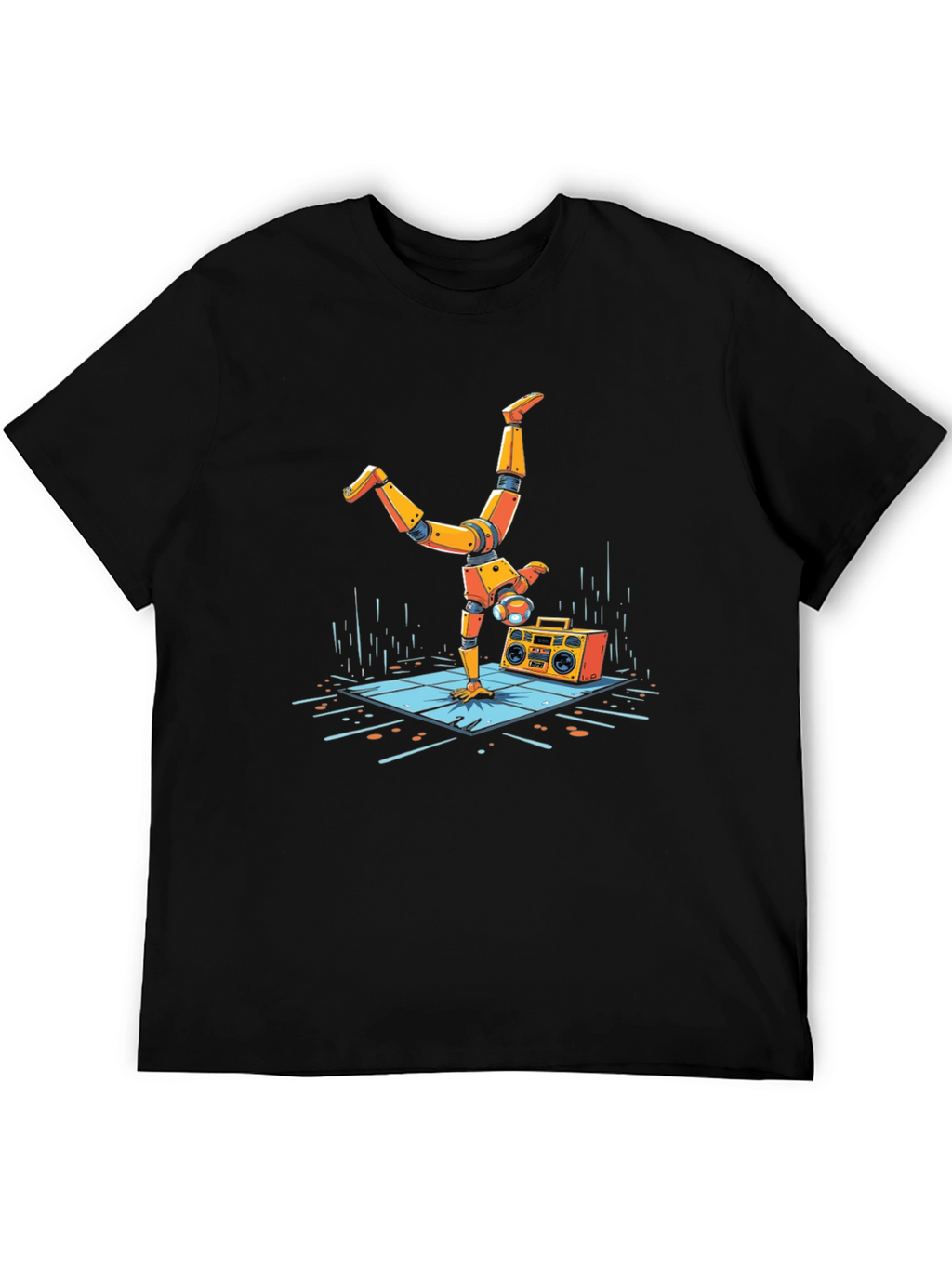 Robot Handstand Graphic Tee