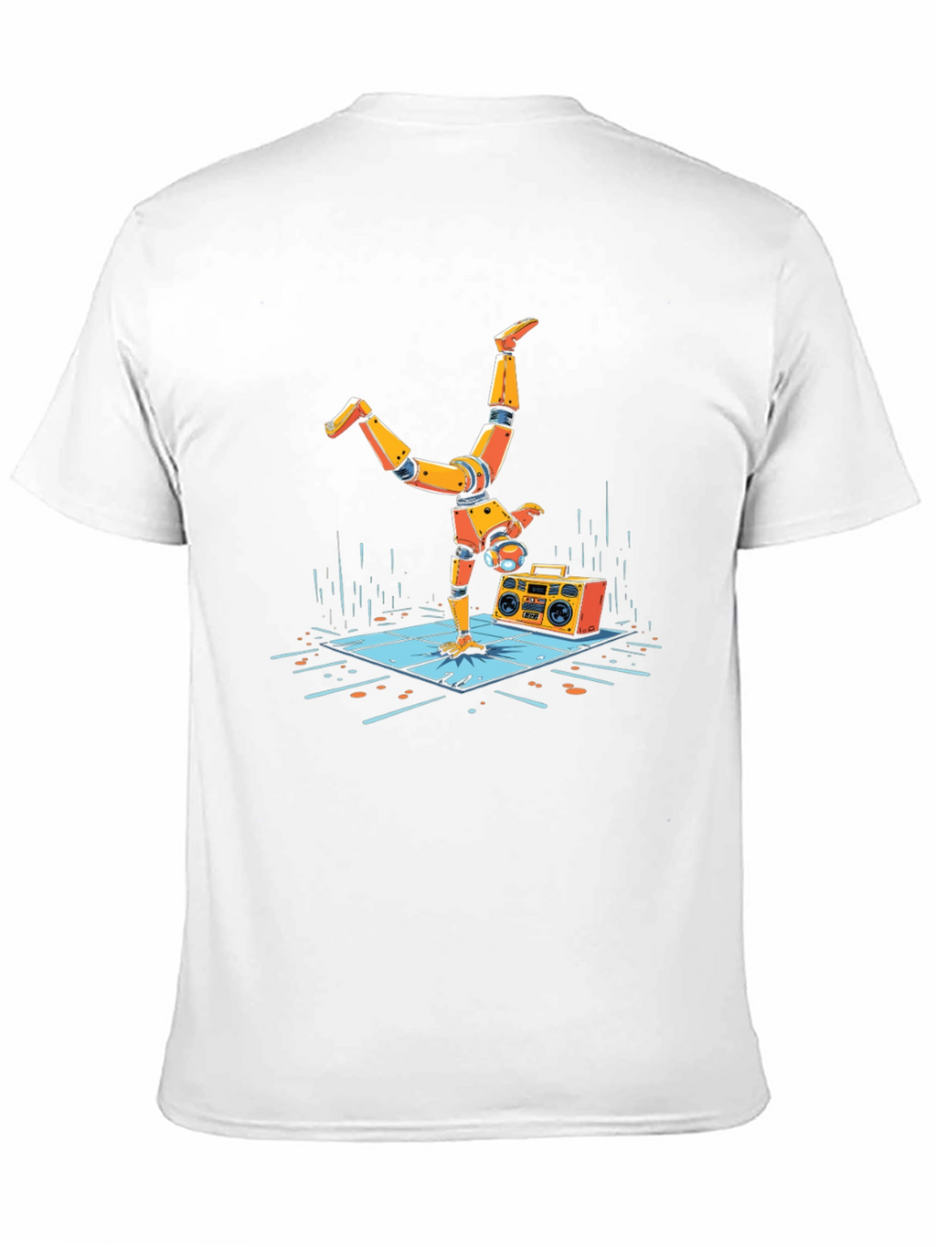 Robot Handstand Graphic Tee