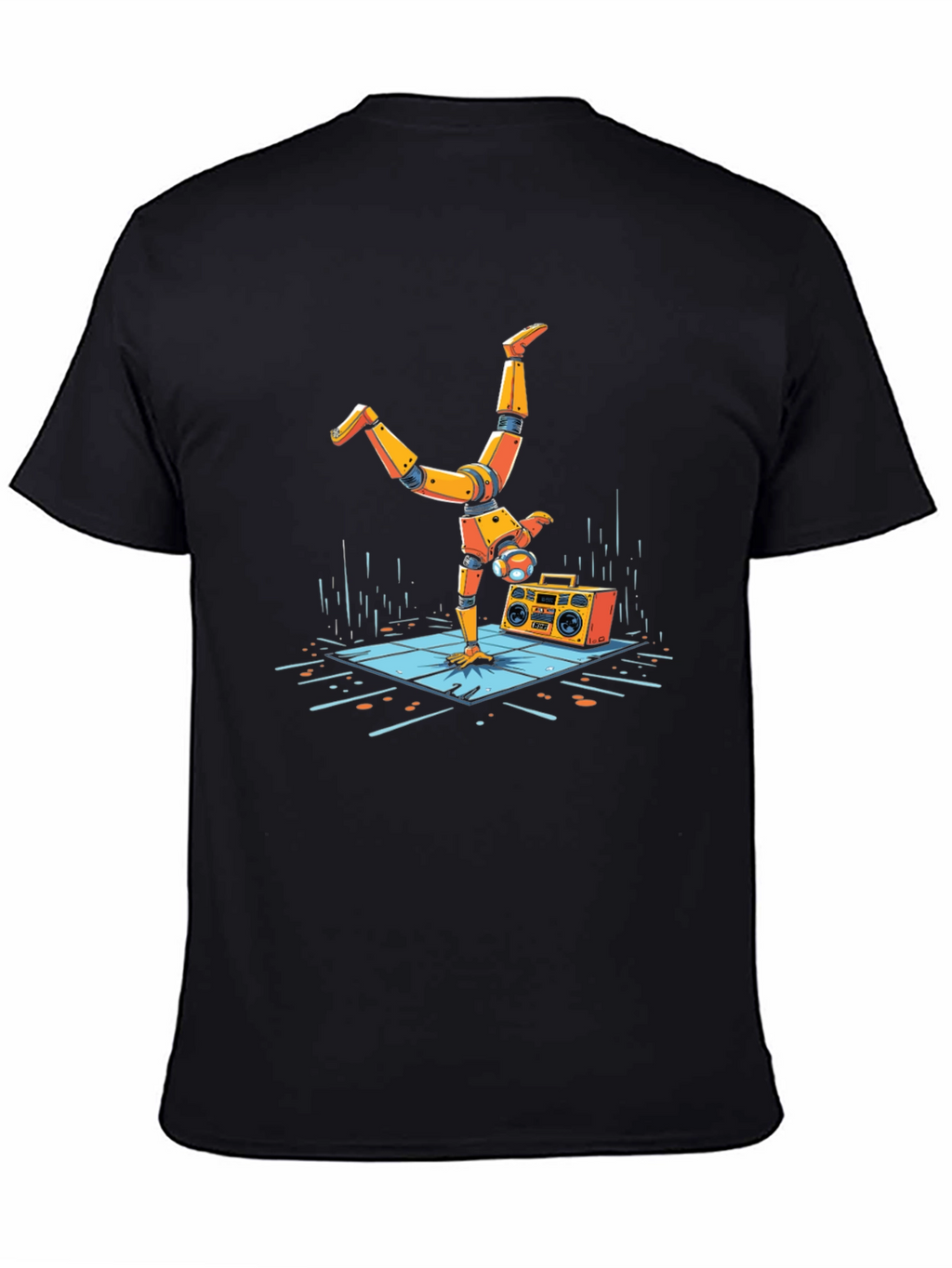 Robot Handstand Graphic Tee