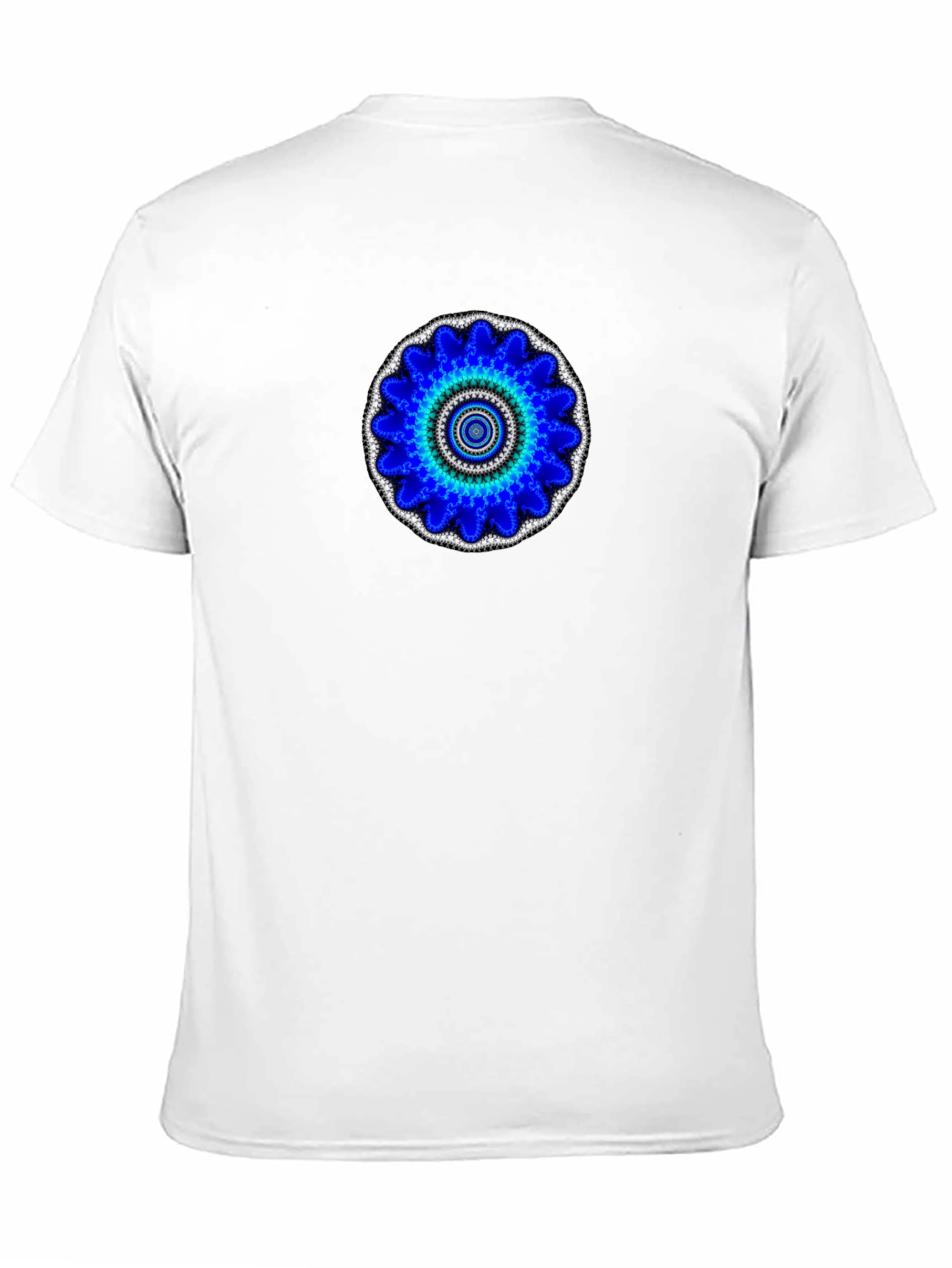 Blue Mandala Graphic Print T-Shirt