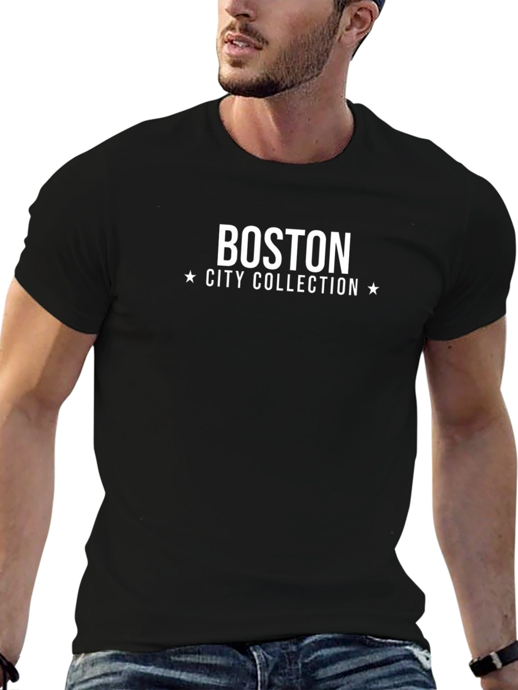 Boston City Collection Black T-Shirt