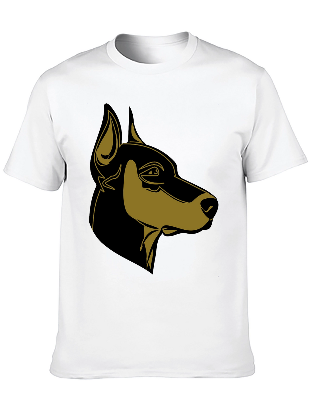 Doberman Dog Graphic Black T-Shirt