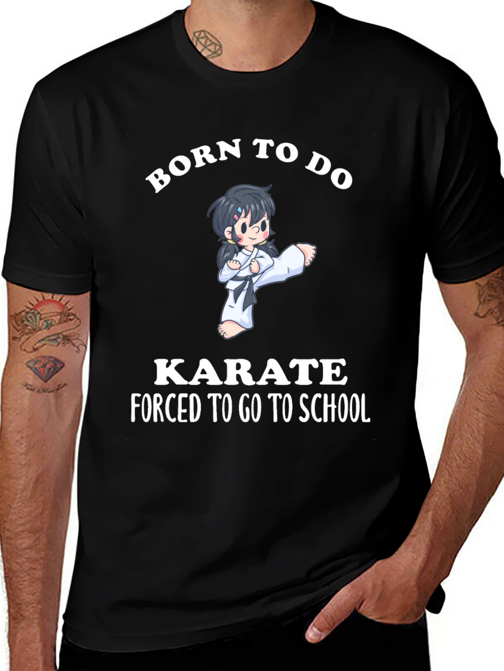 Born To Do Karate Graphic T-Shirt