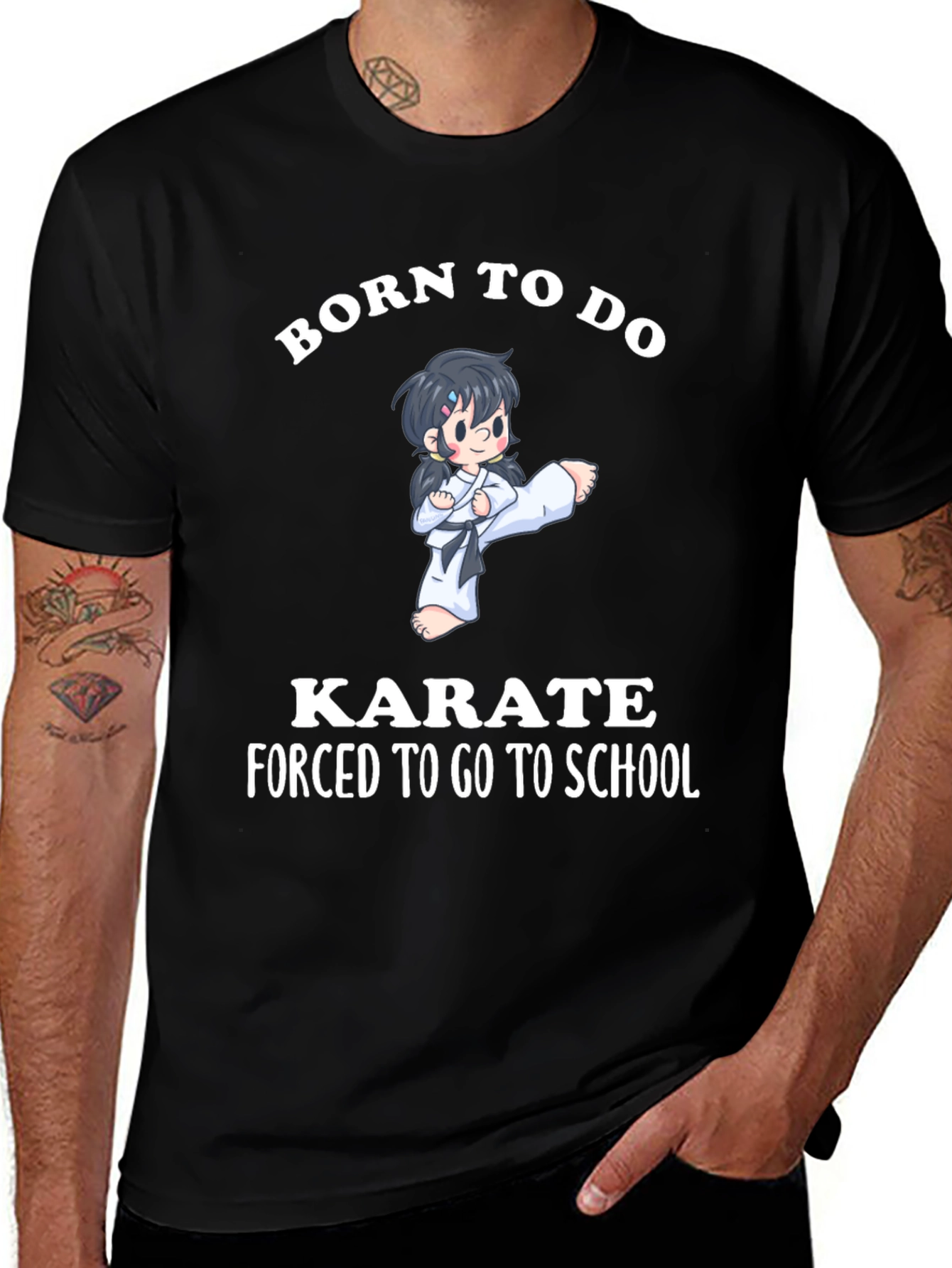 Born To Do Karate Graphic T-Shirt
