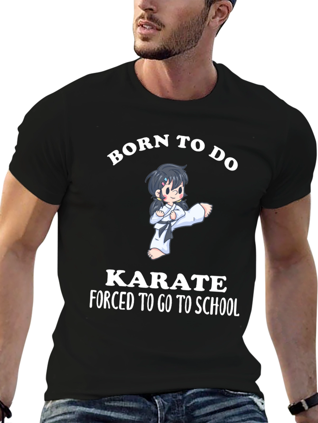 Born To Do Karate Graphic T-Shirt