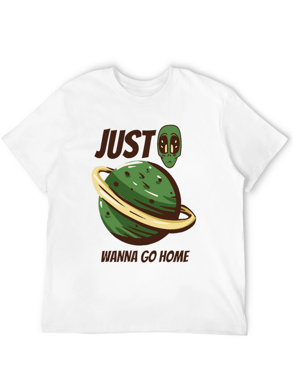 Alien Planet Graphic Tee - Wanna Go Home
