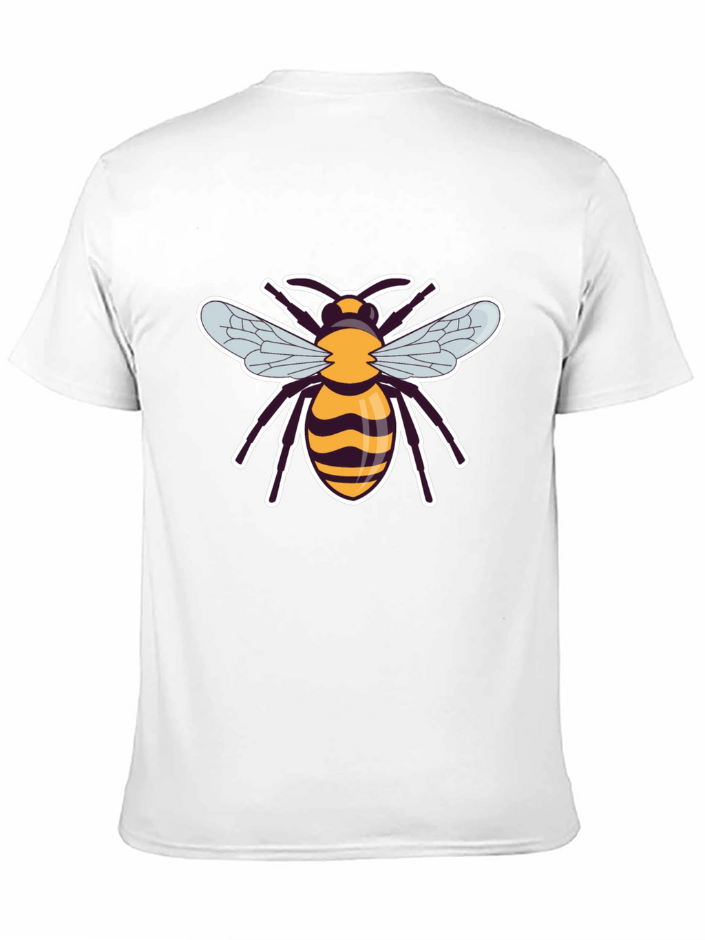 Mens Black Bee Graphic T-Shirt