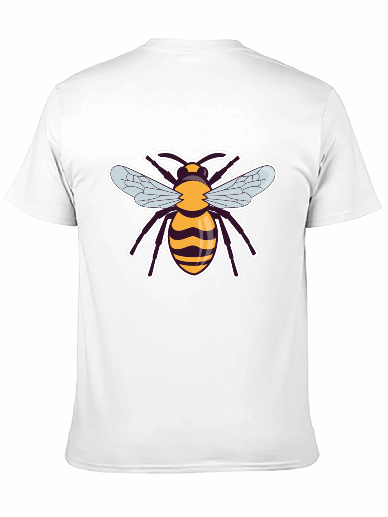 Mens Black Bee Graphic T-Shirt