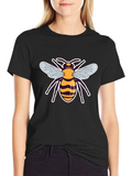 Mens Black Bee Graphic T-Shirt