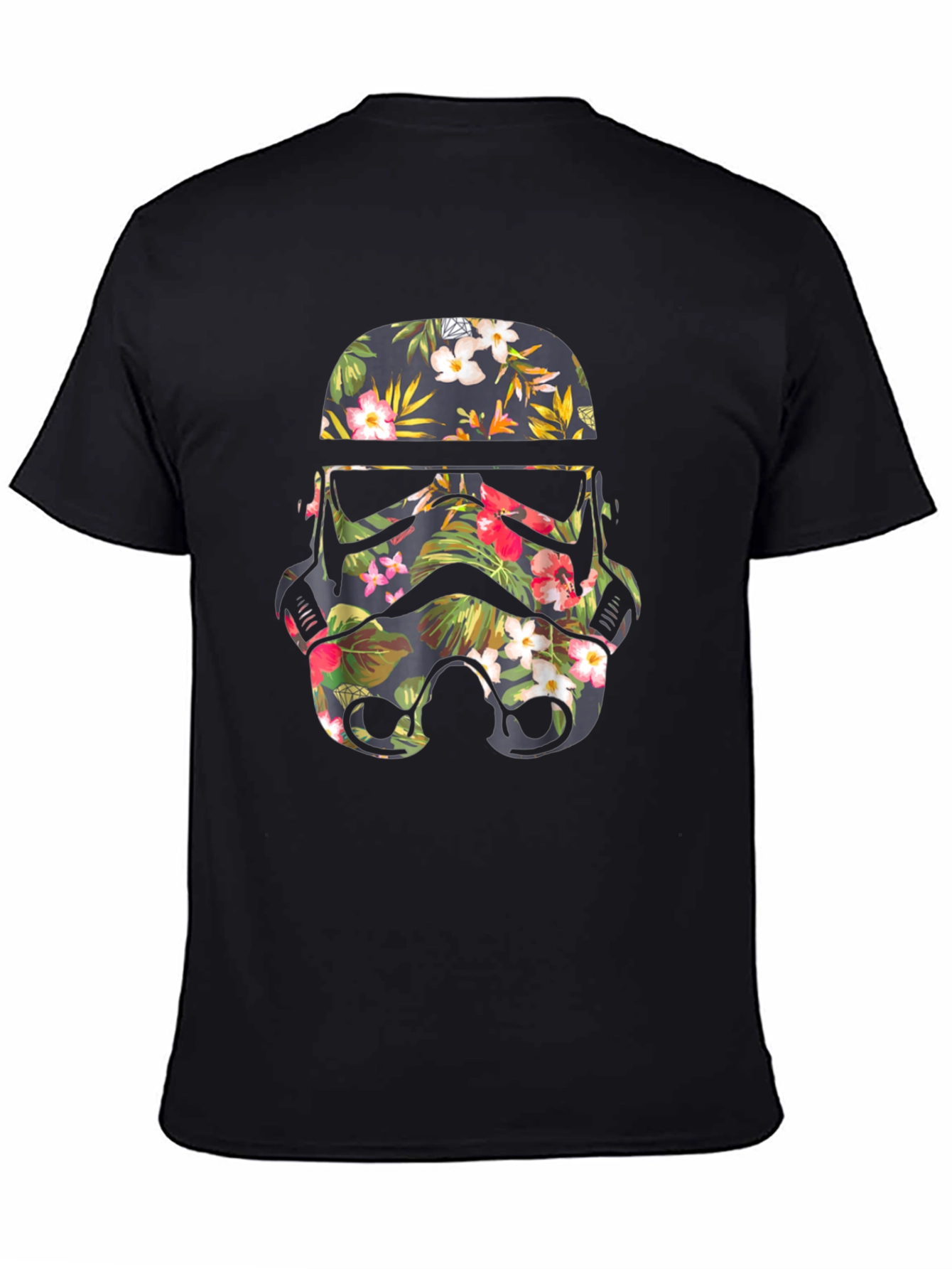 Floral Stormtrooper Helmet Graphic Tee