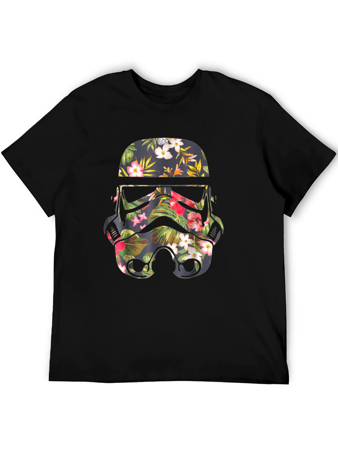 Floral Stormtrooper Helmet Graphic Tee