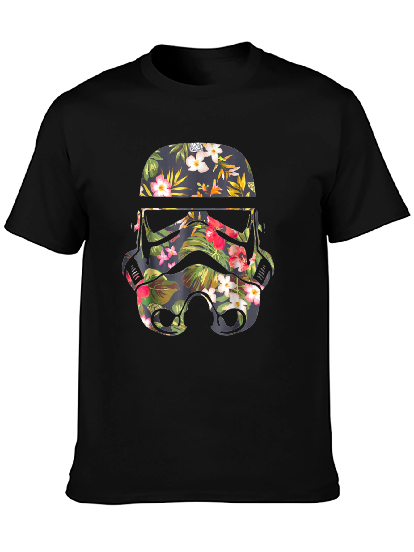 Floral Stormtrooper Helmet Graphic Tee