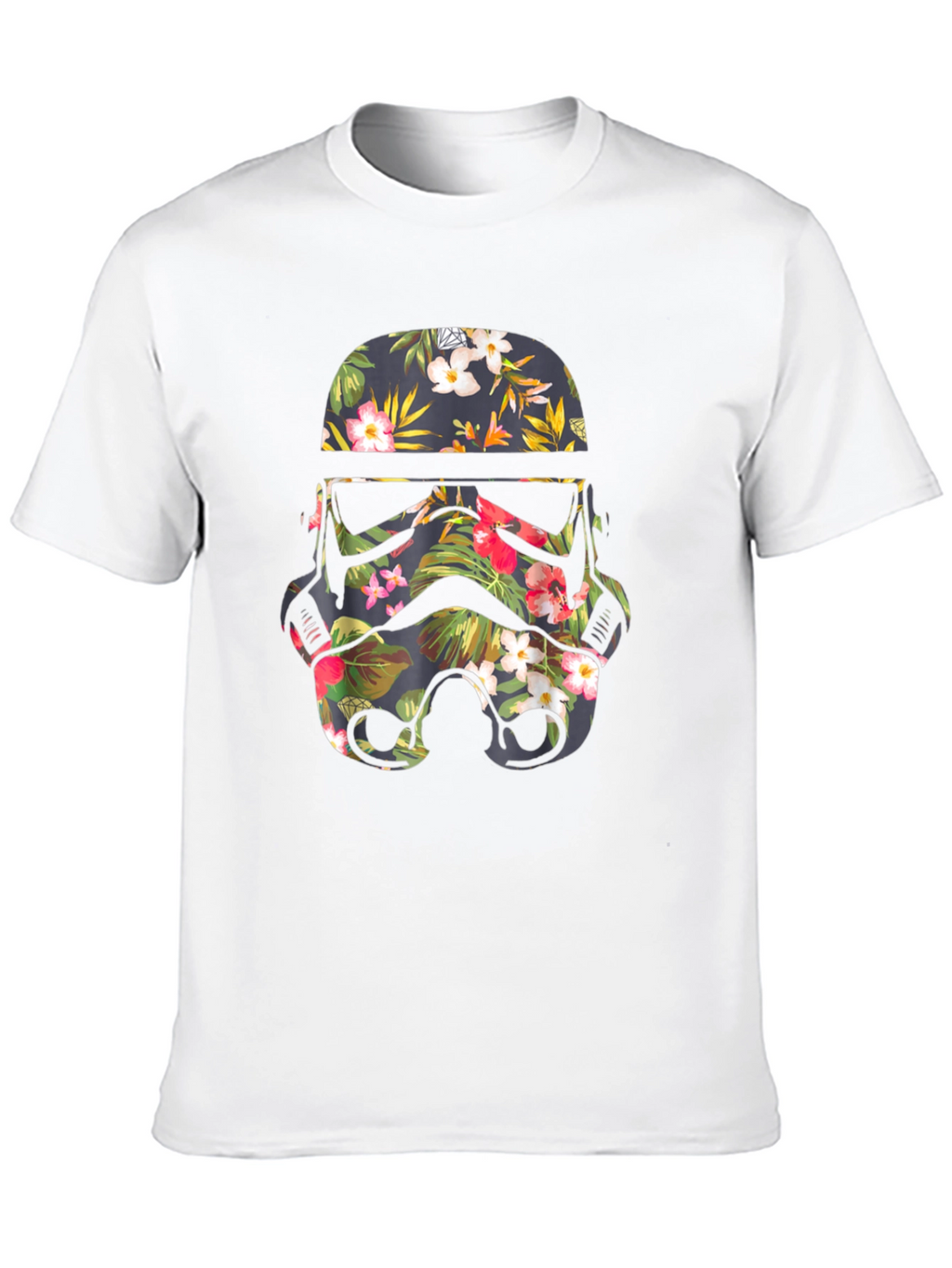 Floral Stormtrooper Helmet Graphic Tee
