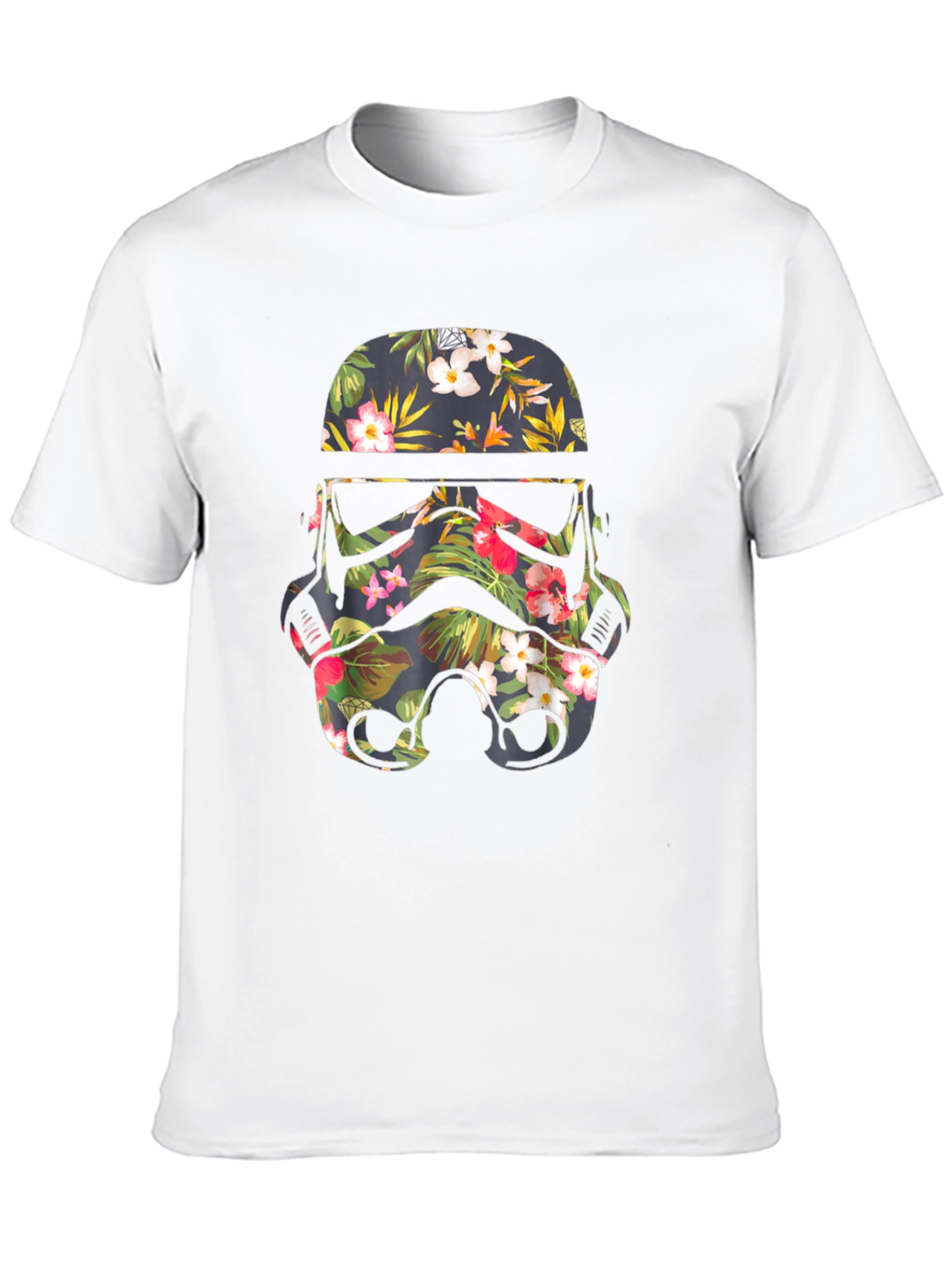 Floral Stormtrooper Helmet Graphic Tee