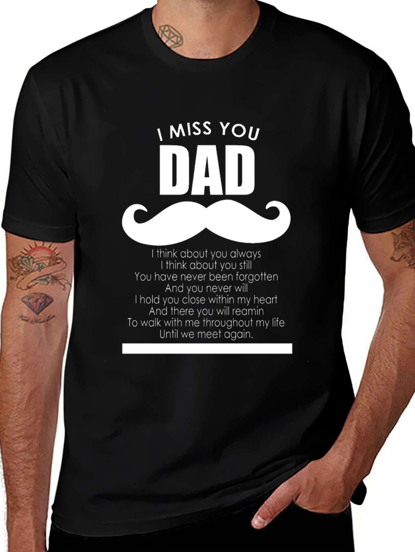 I Miss You Dad T-Shirt - Memorial Gift