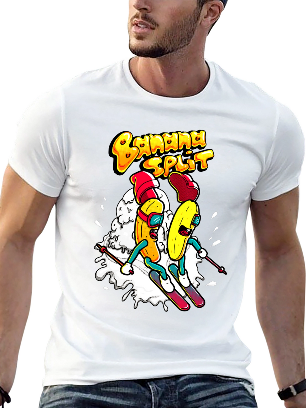 Banana Split Ski T-Shirt