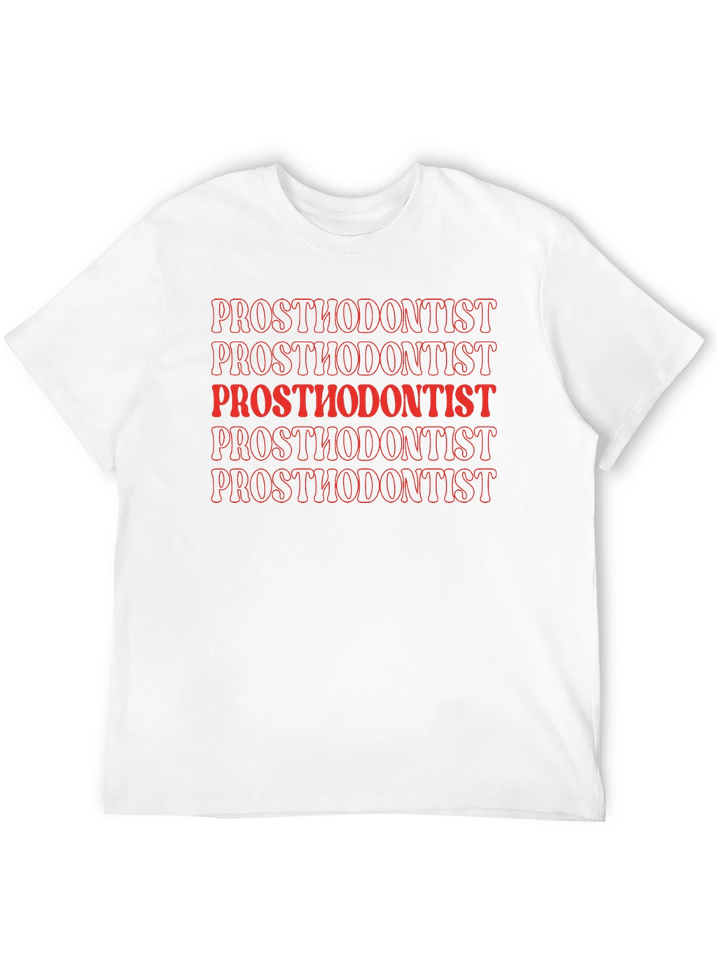 Prosthodontist Text Graphic Tee - Black