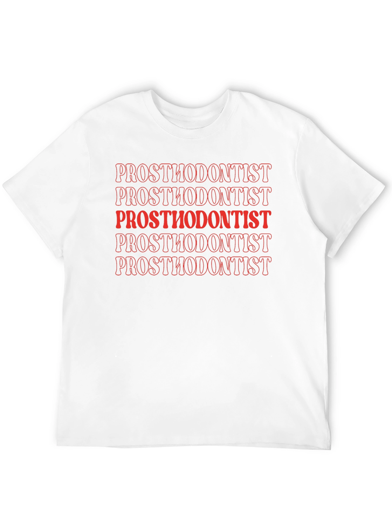 Prosthodontist Text Graphic Tee - Black