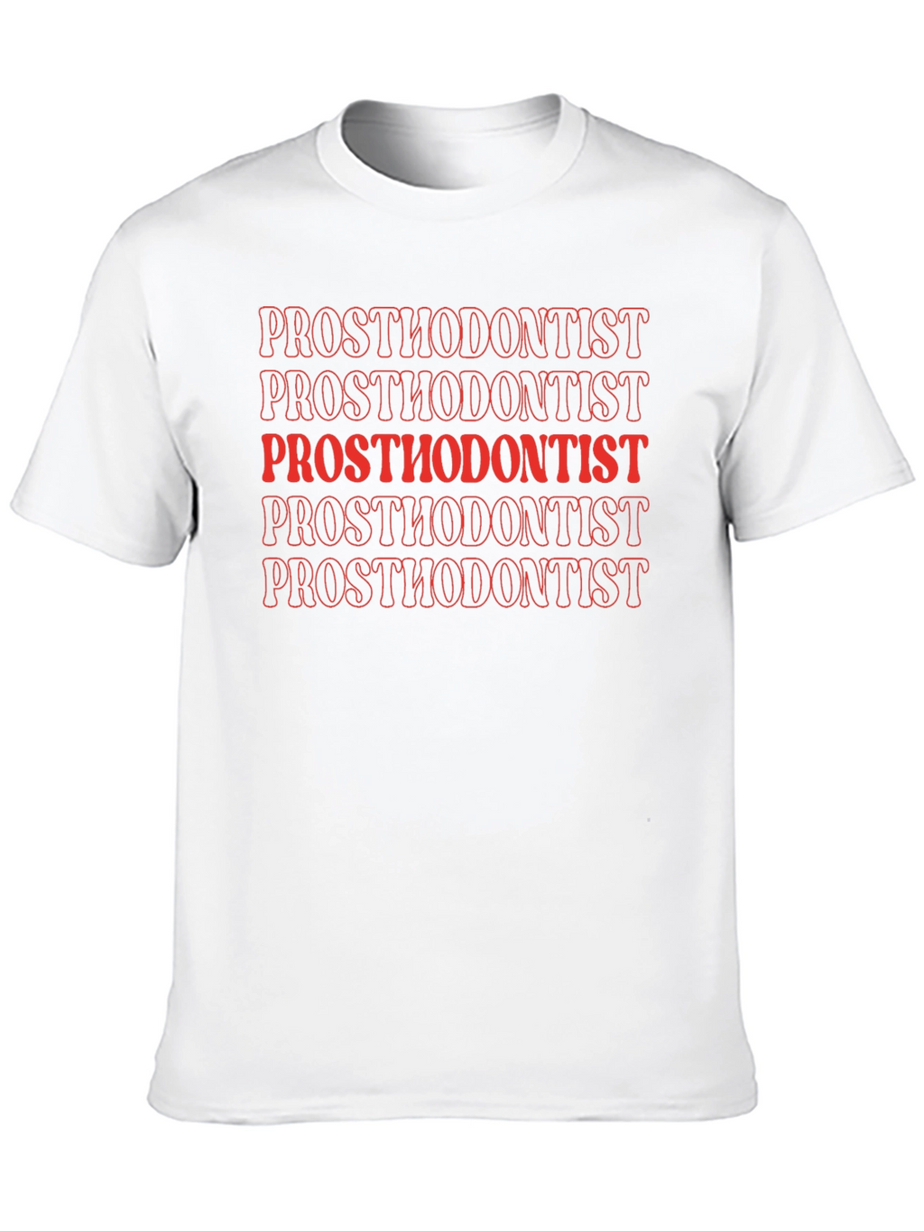 Prosthodontist Text Graphic Tee - Black