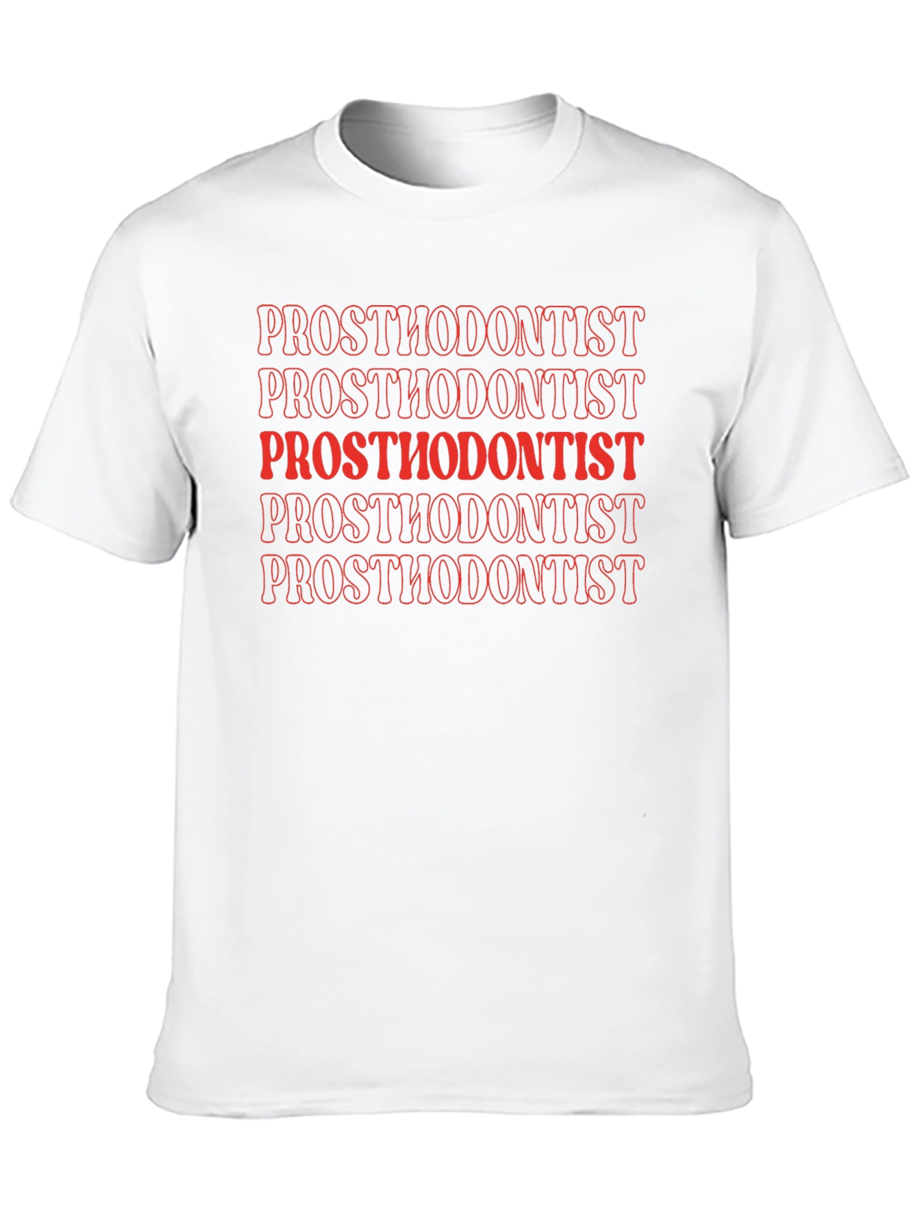 Prosthodontist Text Graphic Tee - Black