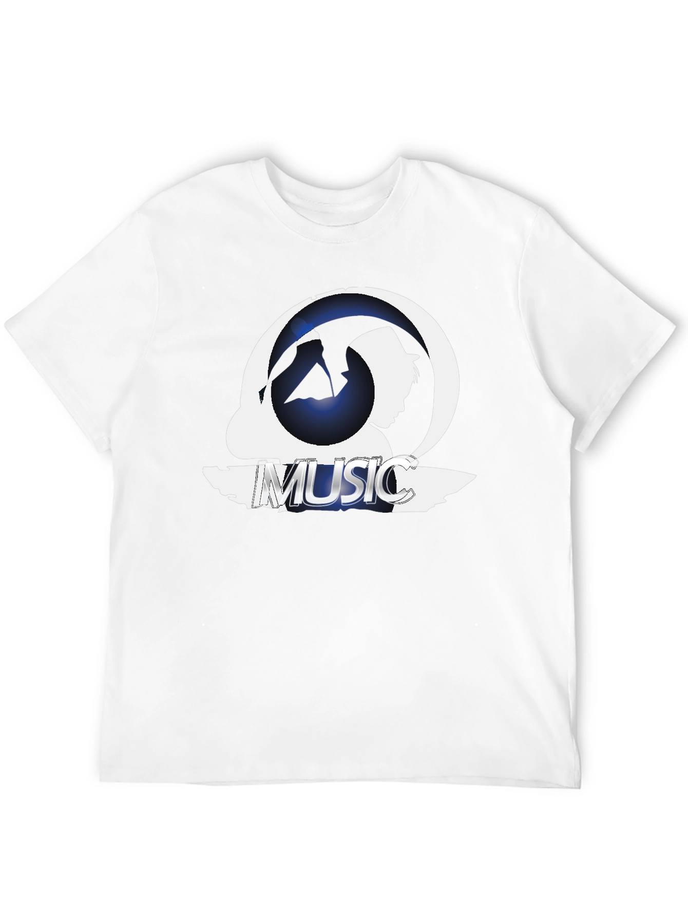 Music Silhouette Graphic T-Shirt