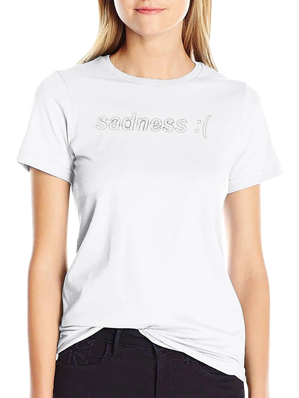 Sadness Graphic Tee - Black Unisex T-Shirt