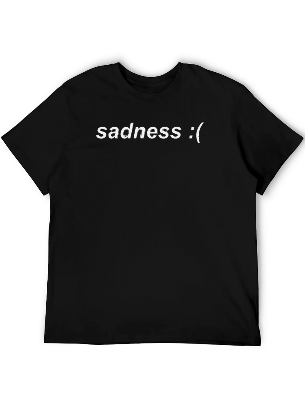 Sadness Graphic Tee - Black Unisex T-Shirt