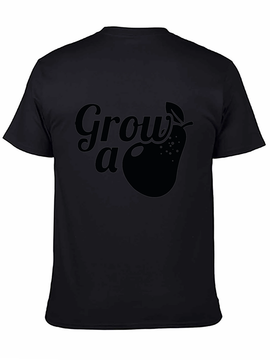 Grow a Pear Graphic Tee - Black Cotton T-Shirt