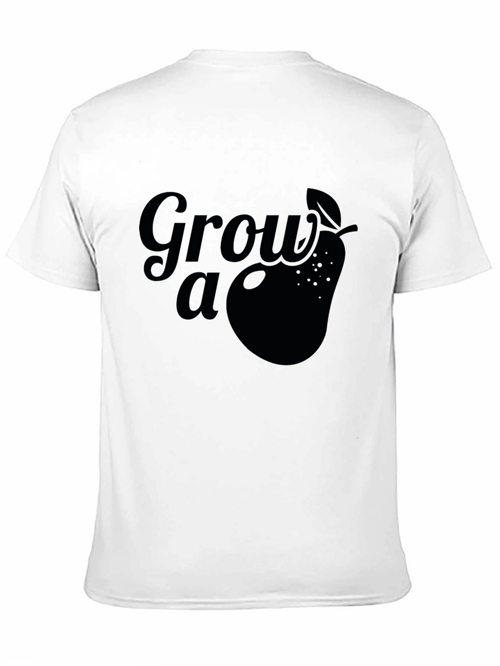Grow a Pear Graphic Tee - Black Cotton T-Shirt