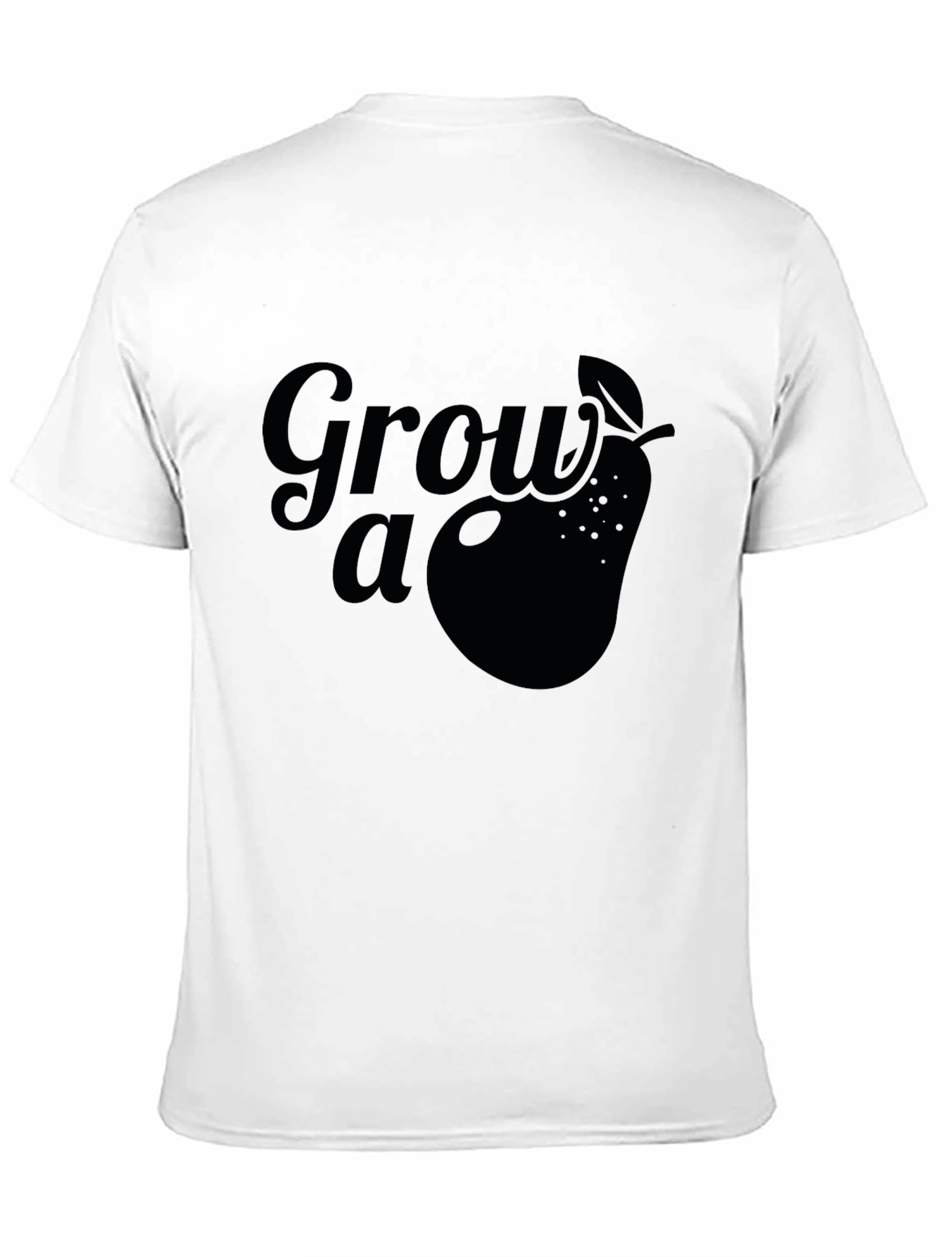 Grow a Pear Graphic Tee - Black Cotton T-Shirt