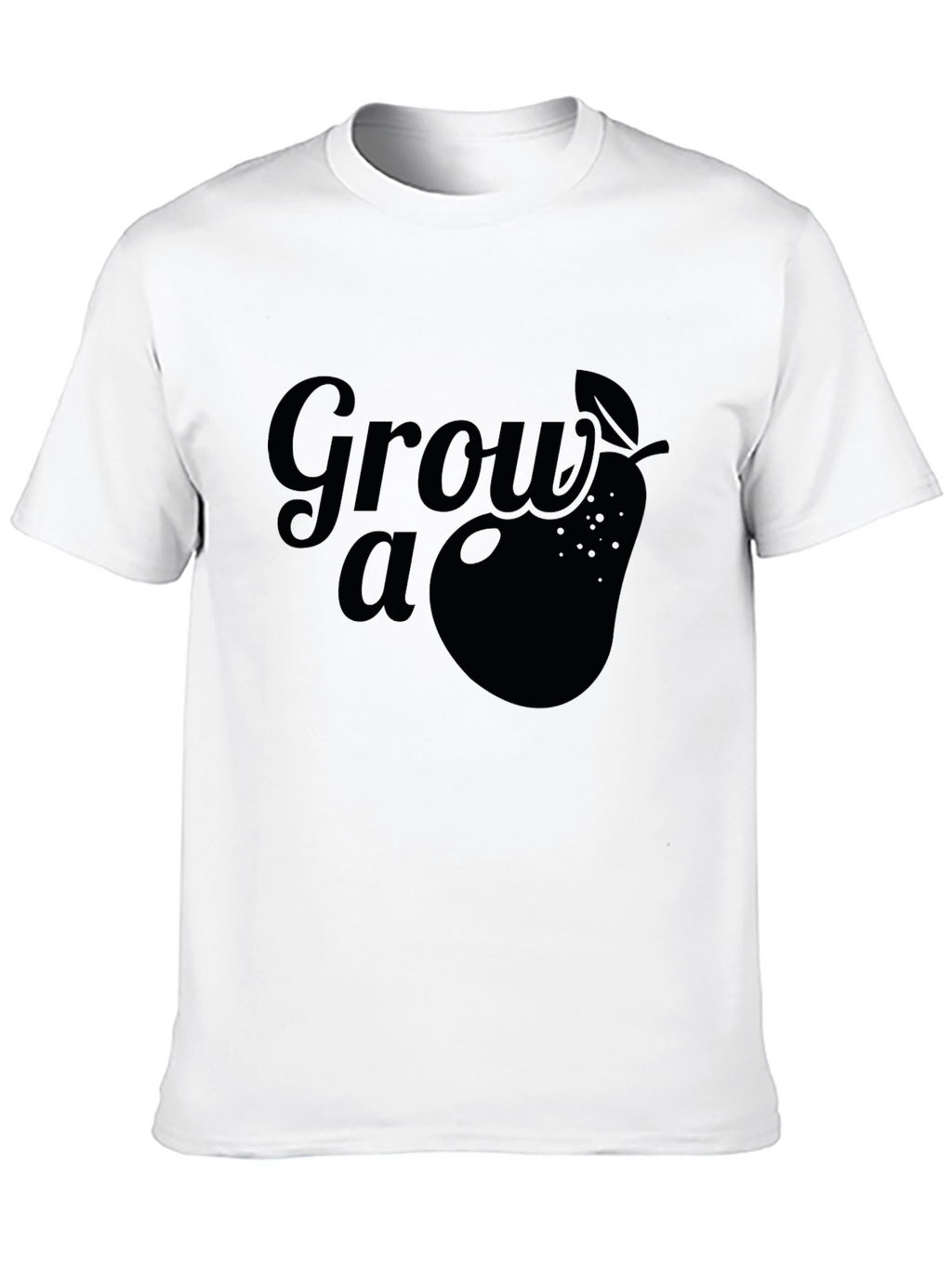 Grow a Pear Graphic Tee - Black Cotton T-Shirt