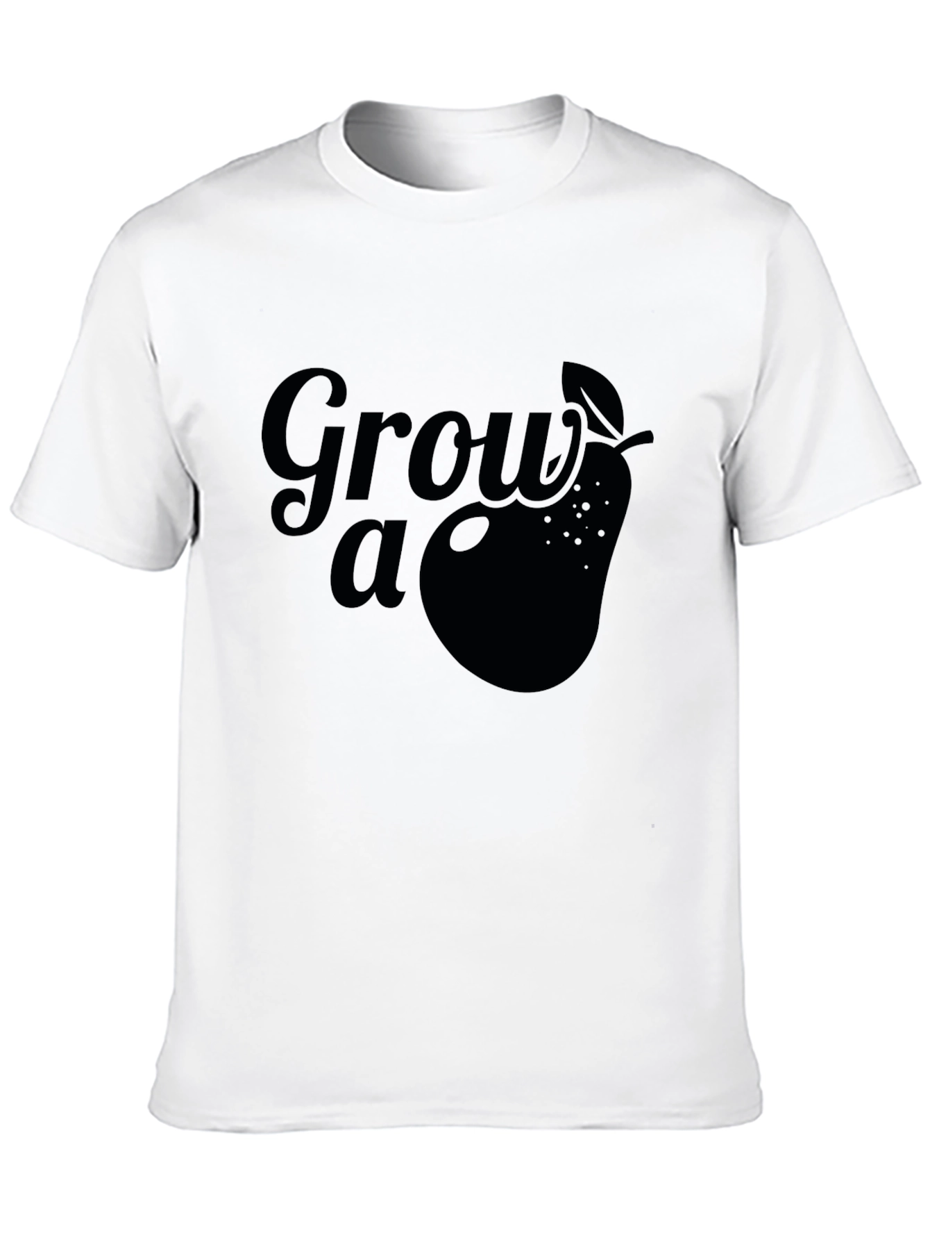 Grow a Pear Graphic Tee - Black Cotton T-Shirt