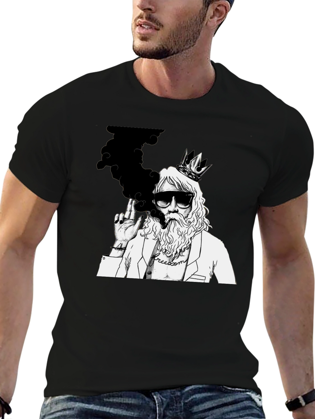 King Smoker Graphic T-Shirt - Cool Streetwear Tee