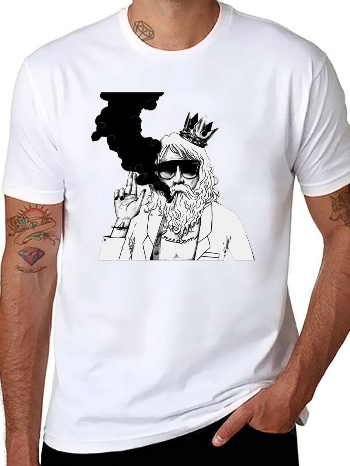 King Smoker Graphic T-Shirt - Cool Streetwear Tee