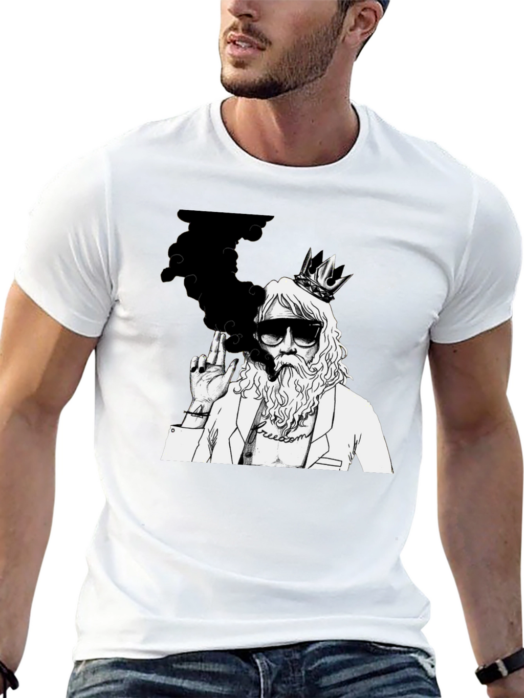 King Smoker Graphic T-Shirt - Cool Streetwear Tee