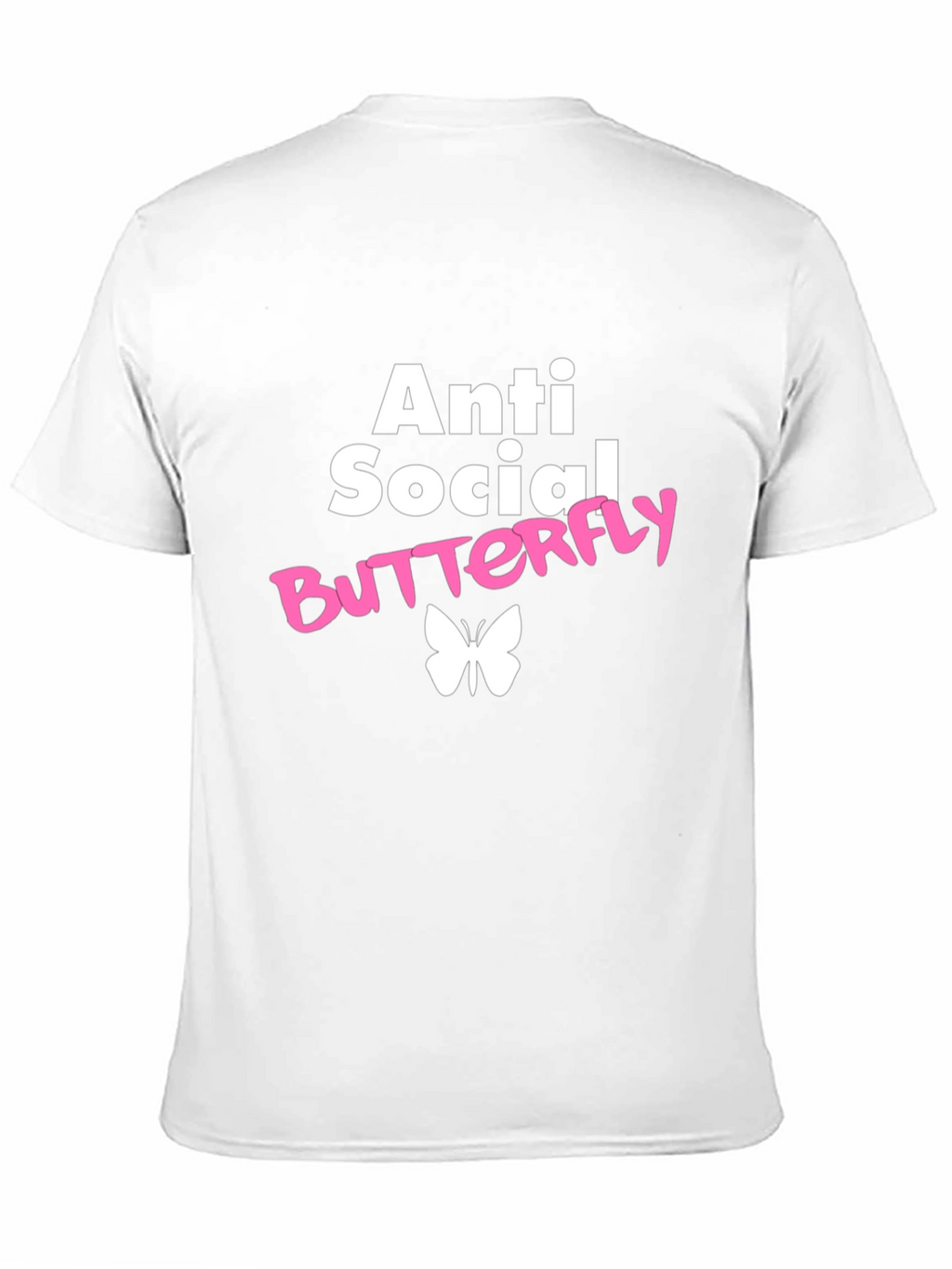 Anti Social Butterfly Graphic T-Shirt