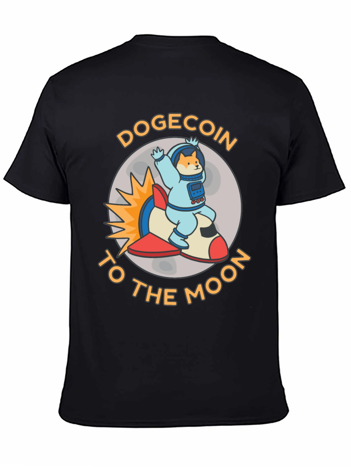 Dogecoin to the Moon Graphic T-Shirt