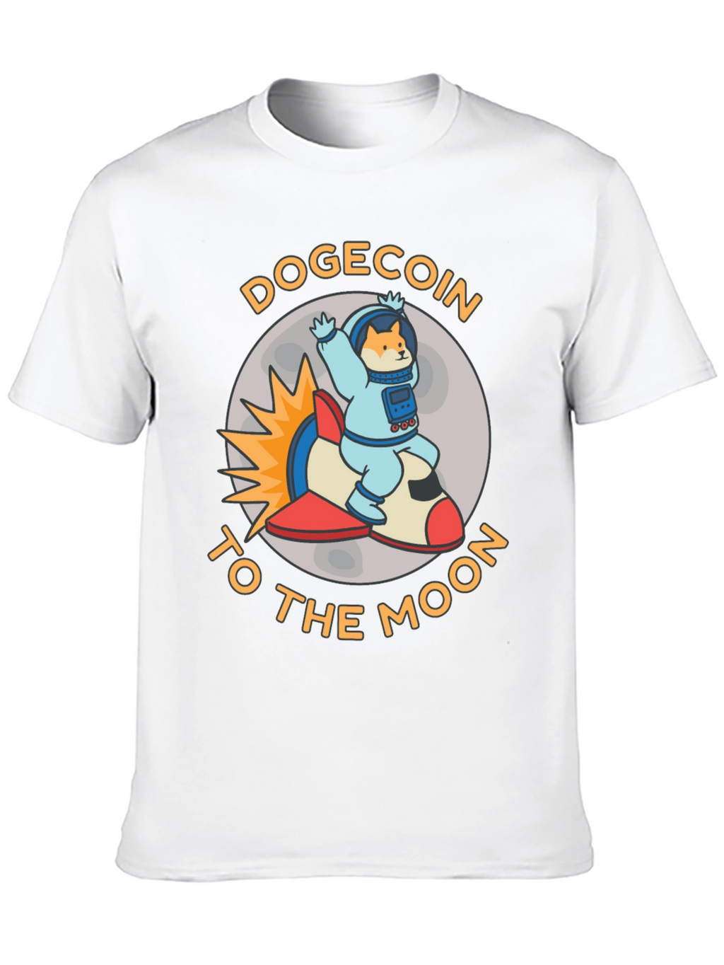 Dogecoin to the Moon Graphic T-Shirt