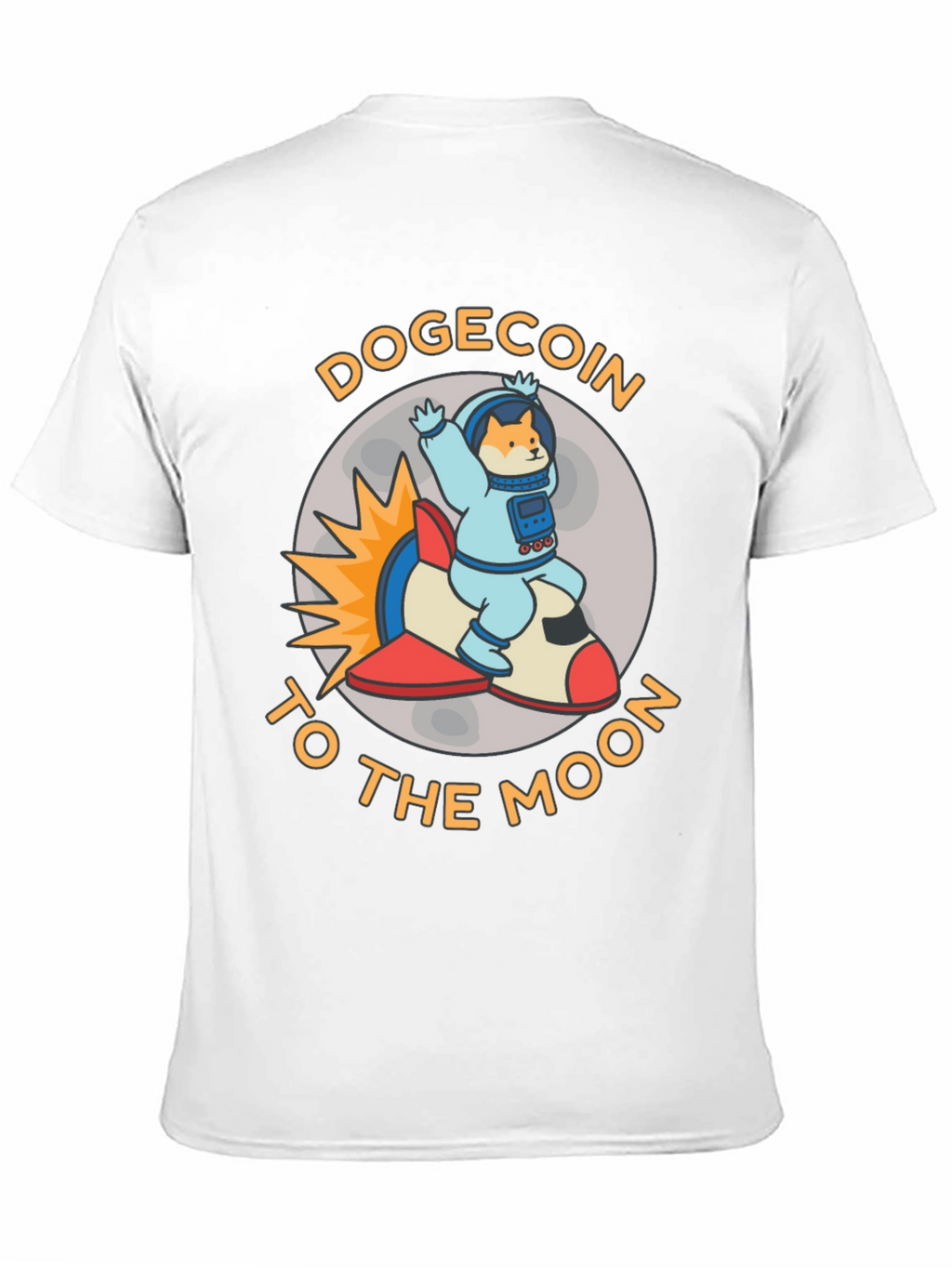 Dogecoin to the Moon Graphic T-Shirt