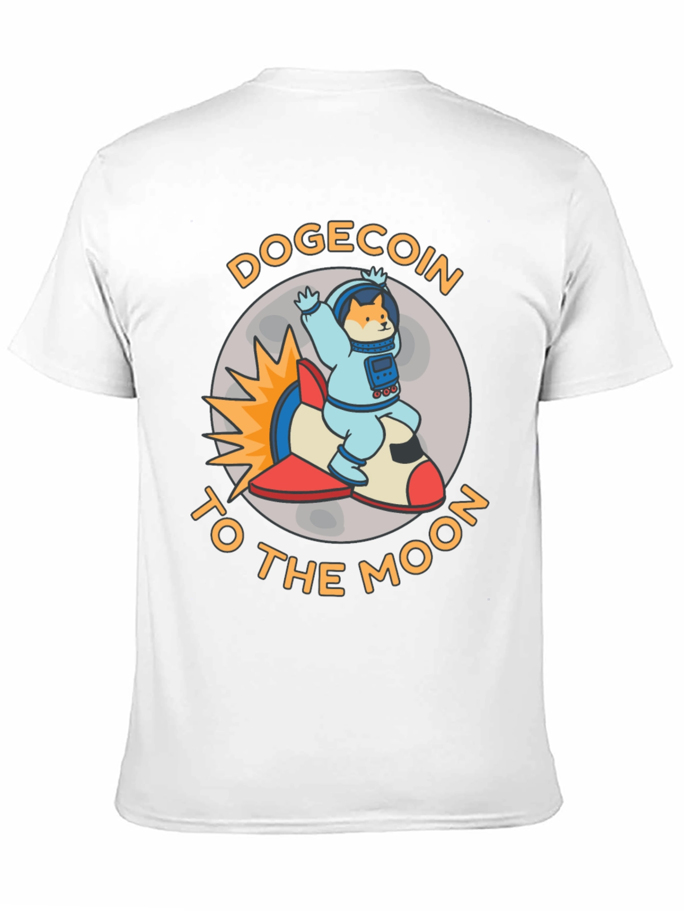 Dogecoin to the Moon Graphic T-Shirt