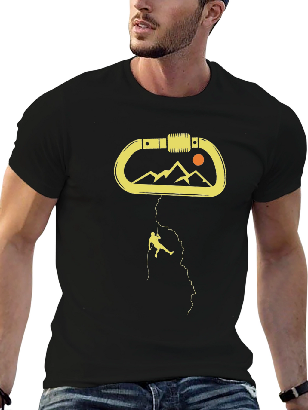 Climbing Carabiner Graphic T-Shirt
